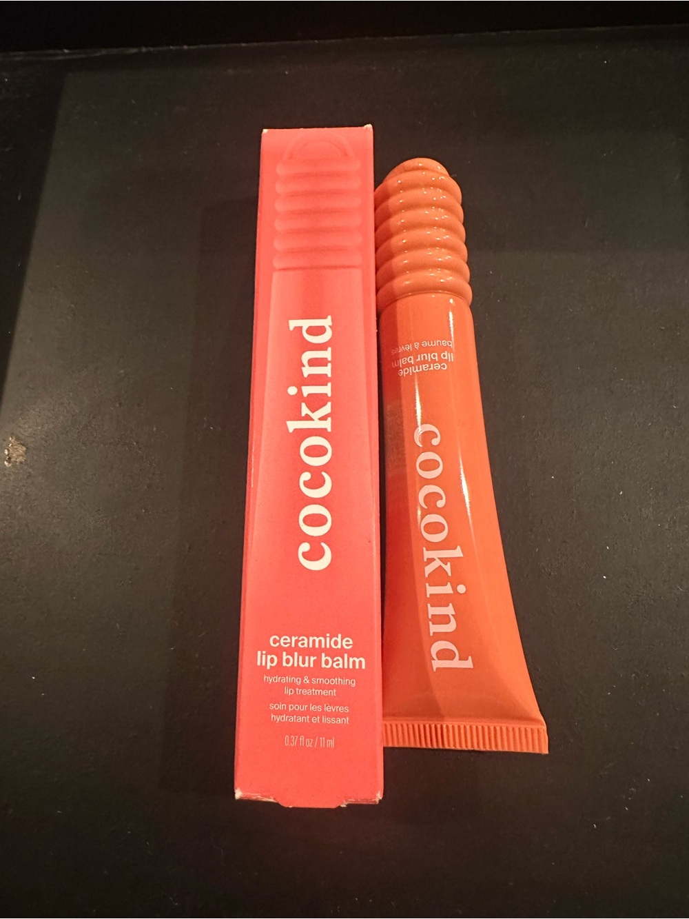 Cocokind Ceramide Lip Blur Balm Coral Orange 8ml New In Box